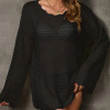 Туніка пляжна в'язана oversize Mila Ricco Serenity Black